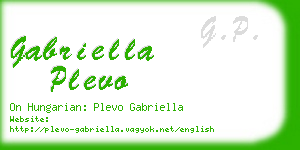 gabriella plevo business card